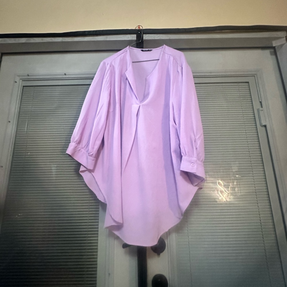 Purple chiffon blouse